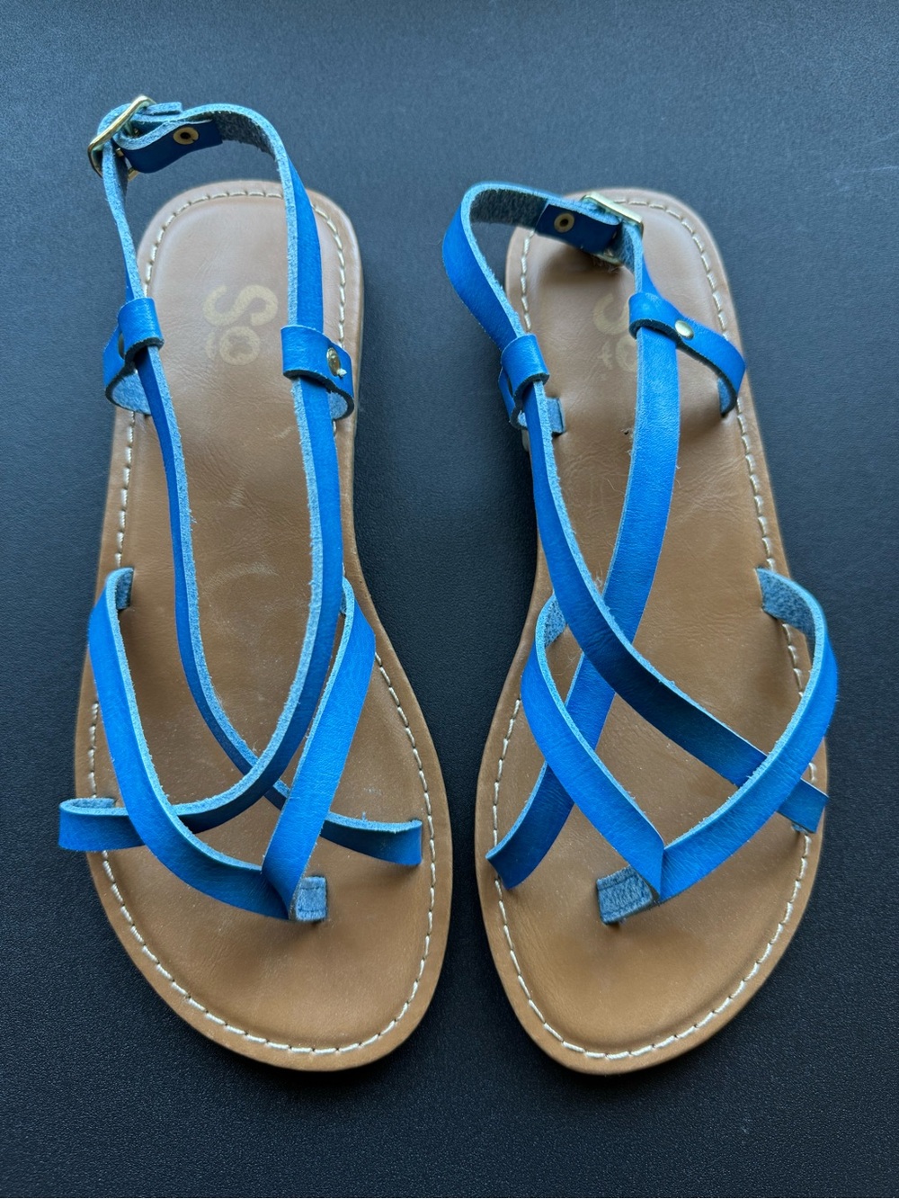 SO Blue Strappy Women’s Sandals